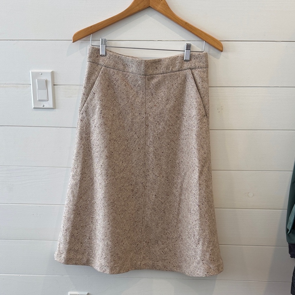 Theory Wool A-Line Skirt